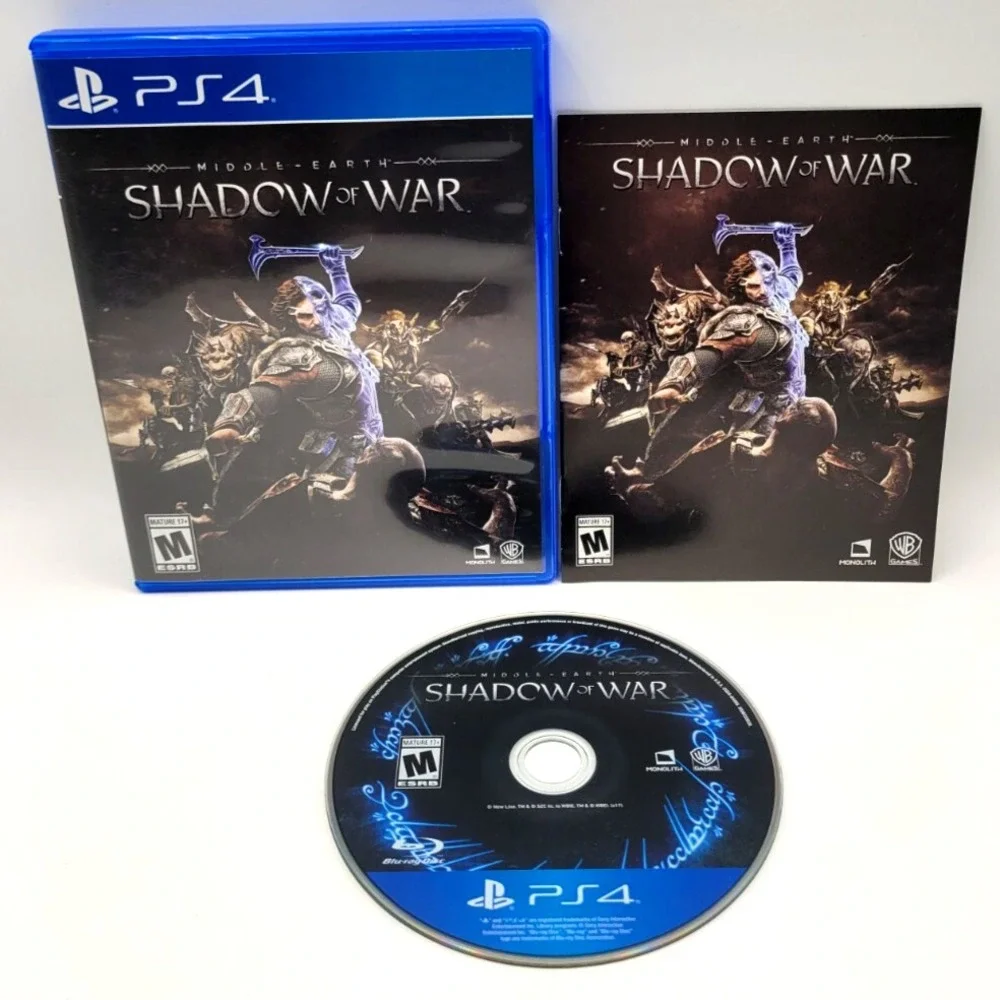 Middle-Earth: Shadow of War - (Sony PlayStation‎ 4 2017) PS4 CIB COMPLETE IN BOX